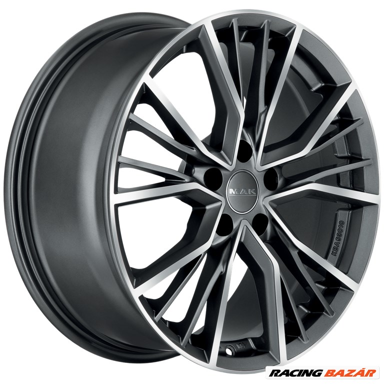 R17 5x112 (66,45) MAK UNION GUNMETAL MIRROR FACE 7.5J ET30 NEW 2. kép