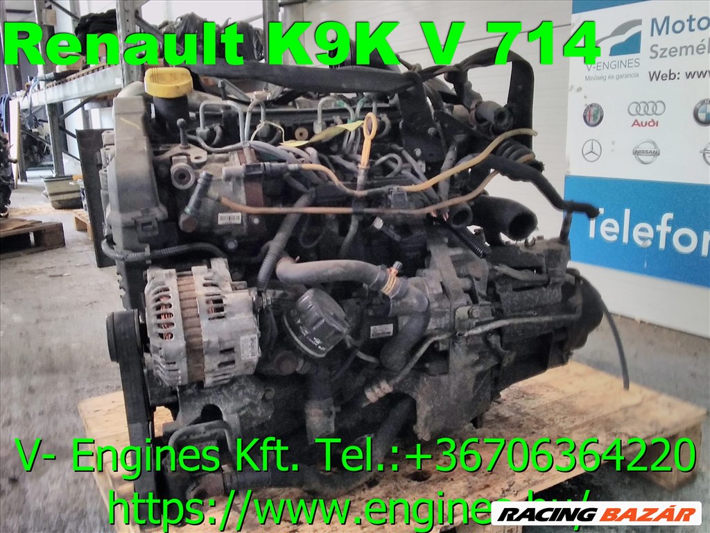  RENAULT K9KV714 bontott motor 2. kép