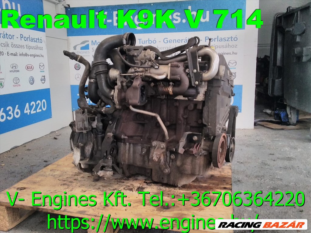  RENAULT K9KV714 bontott motor 3. kép