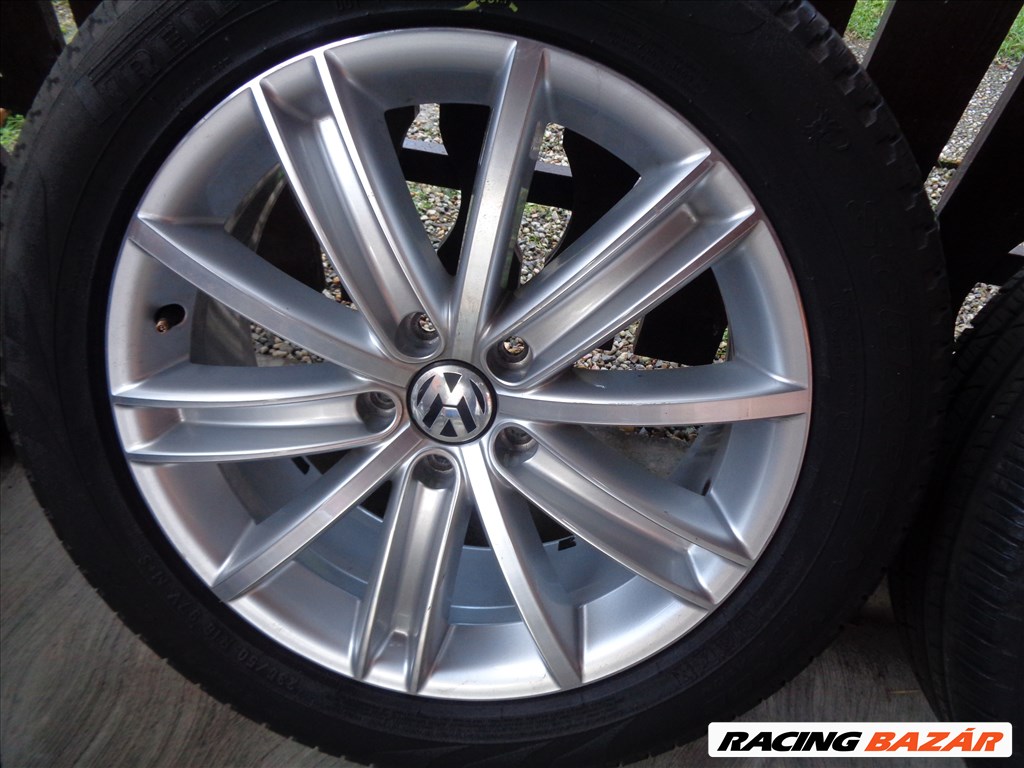 Volkswagen Tiguan 5N " New York " gyári 7X18-as 5X112-es ET43-as könnyűfém felni garnítúra eladó 2. kép