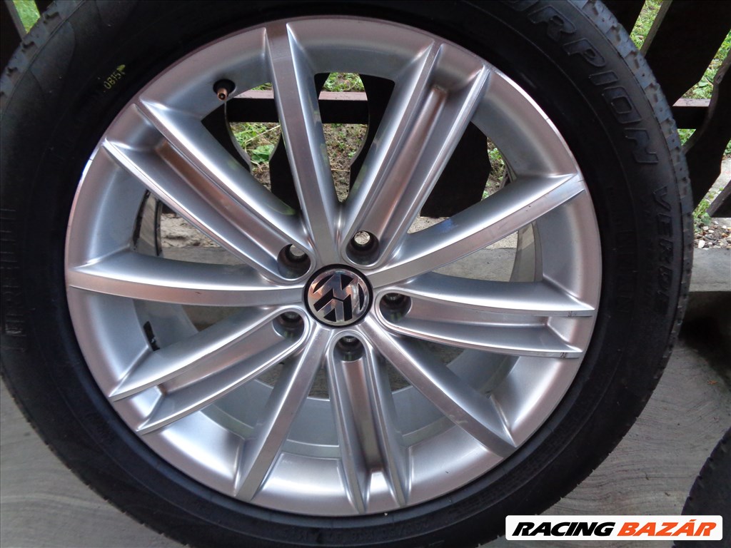 Volkswagen Tiguan 5N " New York " gyári 7X18-as 5X112-es ET43-as könnyűfém felni garnítúra eladó 3. kép