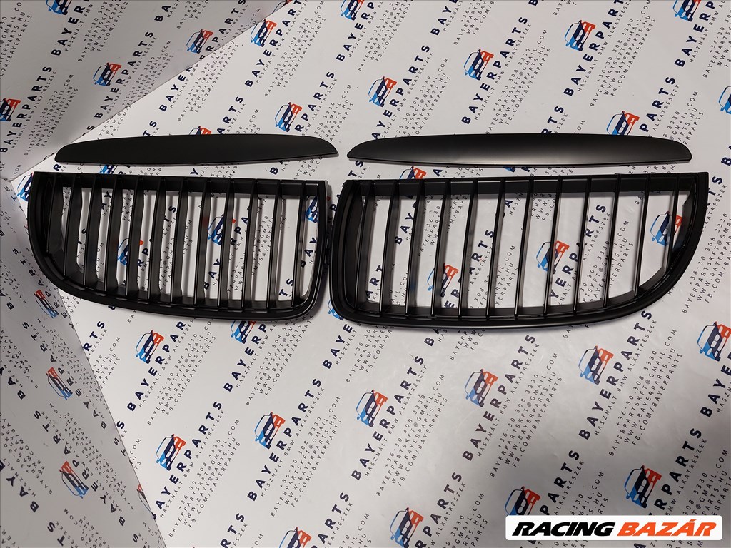 BMW E90 E91 sedan touring új matt fekete vese hűtőrács eladó (999015)   1. kép