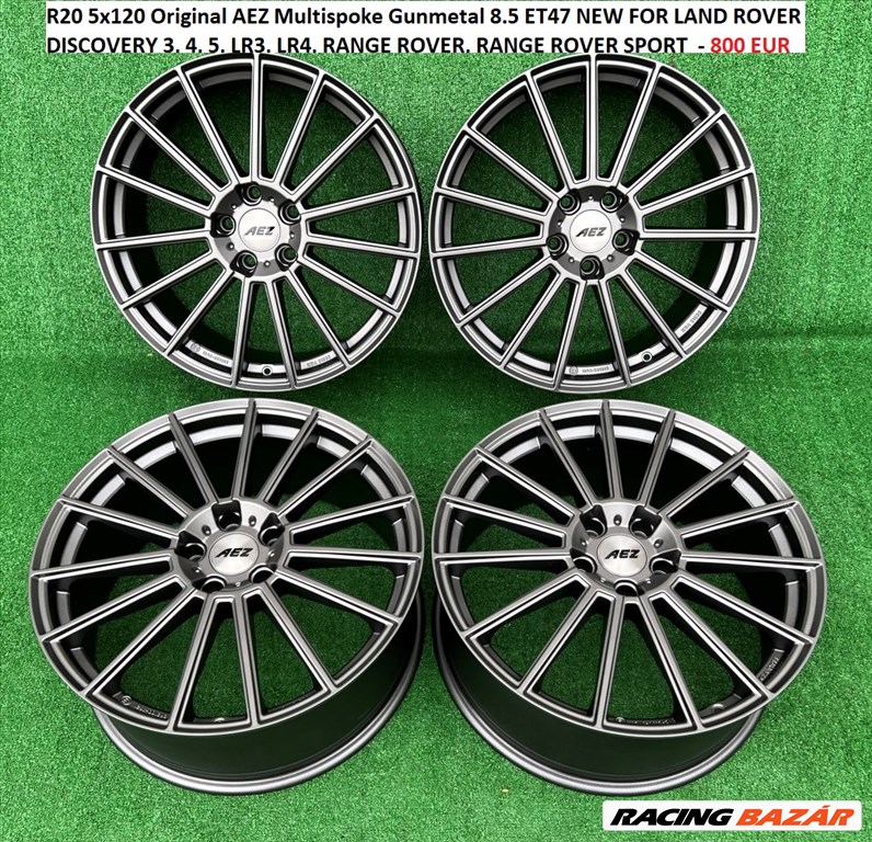 R20 5x120 Original AEZ Multispoke Gunmetal 8.5 ET47 NEW FOR LAND ROVER 1. kép