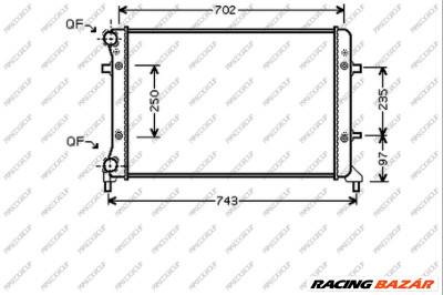 PRASCO AD320R012 - Vízhűtő (Hűtőradiátor) AUDI SEAT SKODA VW