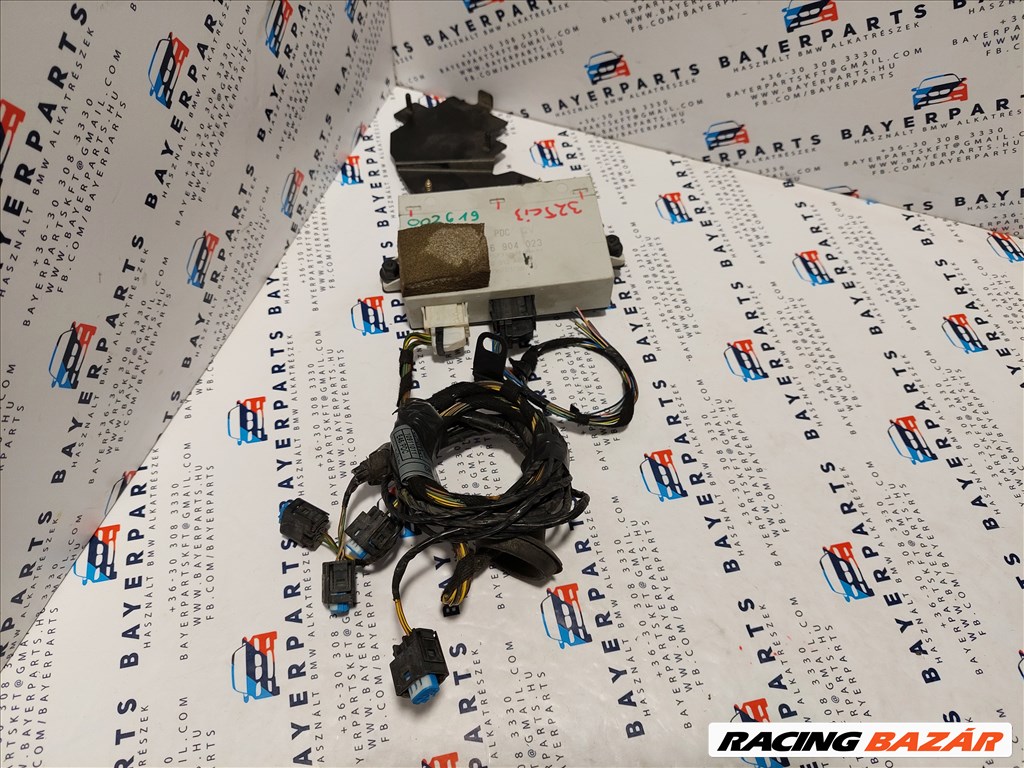 BMW E46 PDC tolatóradar vezérlő doboz modul controller egység - kábelekkel eladó (002619) 66216904023 1. kép