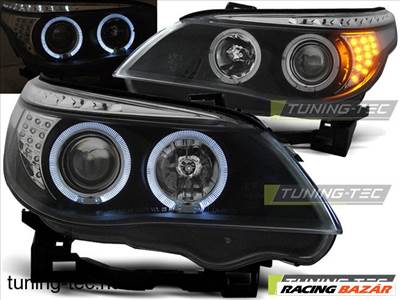 BMW E60/E61 04-07 ANGEL EYES BLACK Tuning-Tec Fény