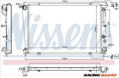 NISSENS 67040 Hűtőradiátor