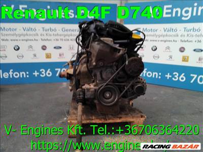  RENAULT D4F D740  bontott motor RENAULT, bontott motor, autó motor, autó-motor, D4F D740