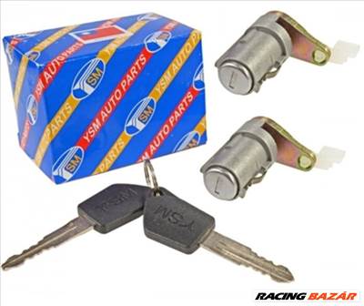 Peugeot 307 új utángyártott hengerzár készlet, szett bal és jobb oldal 2db kulccsal YSM 2000-2012-ig