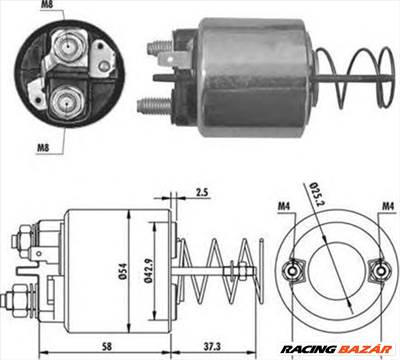 MAGNETI MARELLI 940113050386 - önindító mágneskapcsoló