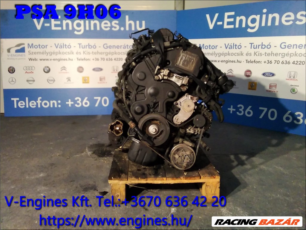 PSA 9H06 bontott motor,  autó motor, használt motor, Citroën, Peugeot, 9H06 3. kép