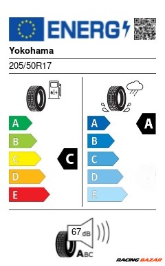 Yokohama V701 205/50 R17 93W nyári gumi 2. kép