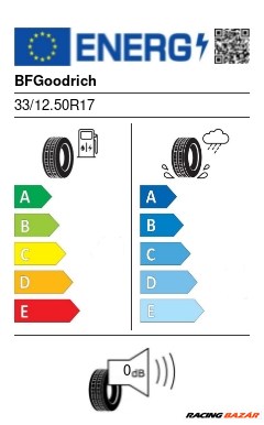 BFGoodrich Mud-Terrain T/A KM3 33/12.50 R17 120Q off road, 4x4, suv nyári gumi 2. kép