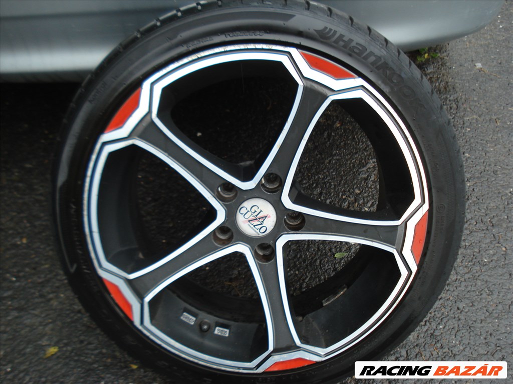  5x114.3 lyukosztású 18" használt alufelni, rajta 225/40 használt Hankook nyári gumi gumi  2. kép