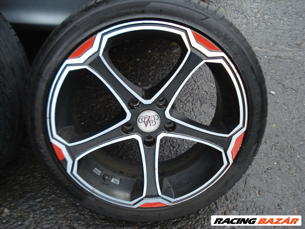  5x114.3 lyukosztású 18" használt alufelni, rajta 225/40 használt Hankook nyári gumi gumi  8. kép