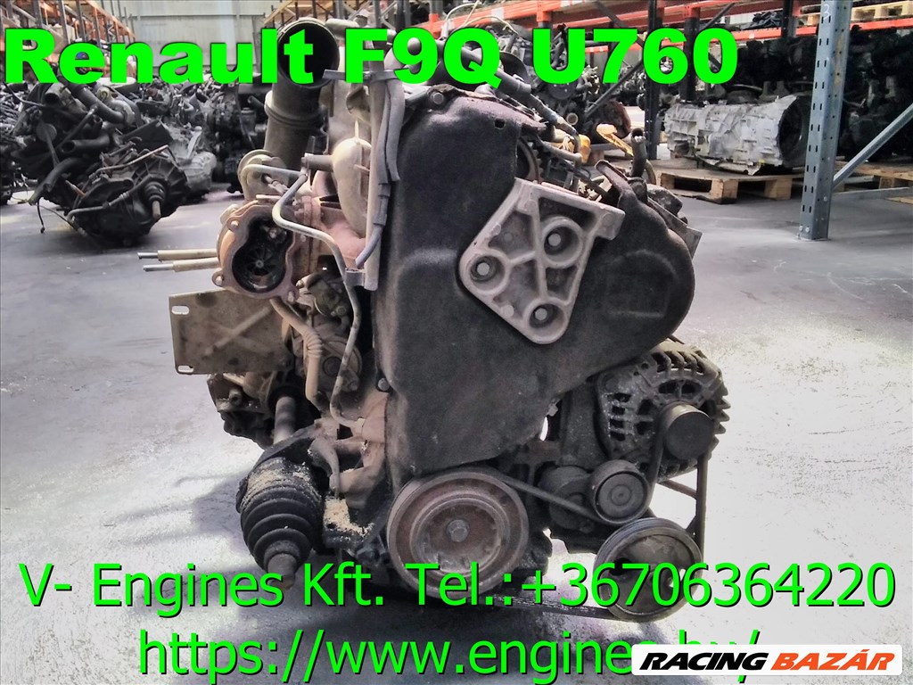 RENAULT F9QU760 bontott motor RENAULT, bontott motor, autó motor, autó-motor, F9QU760 1. kép