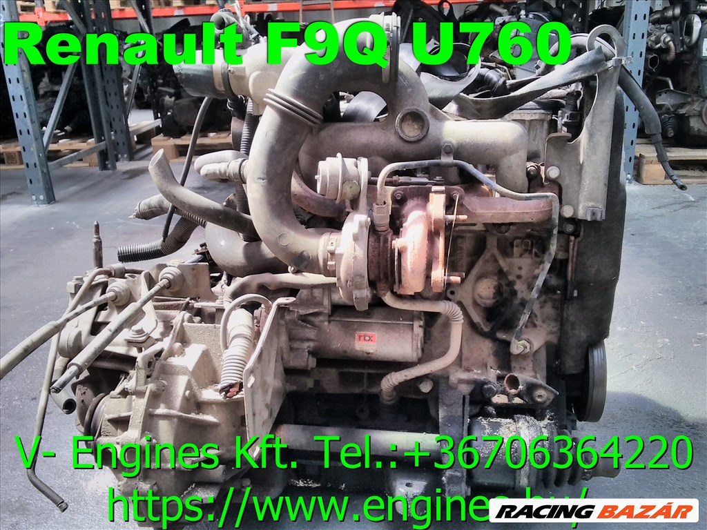 RENAULT F9QU760 bontott motor RENAULT, bontott motor, autó motor, autó-motor, F9QU760 2. kép