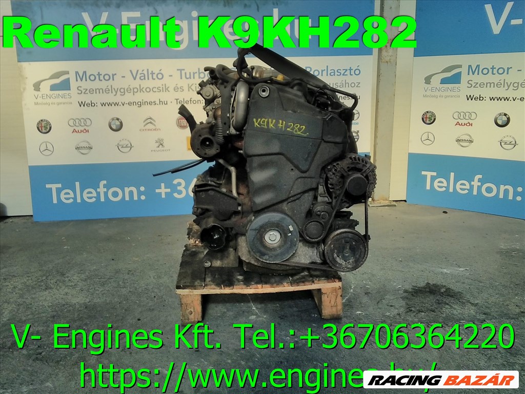 RENAULT K9KH282 bontott motor  1. kép