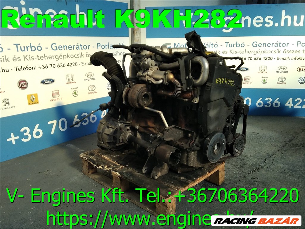 RENAULT K9KH282 bontott motor  2. kép