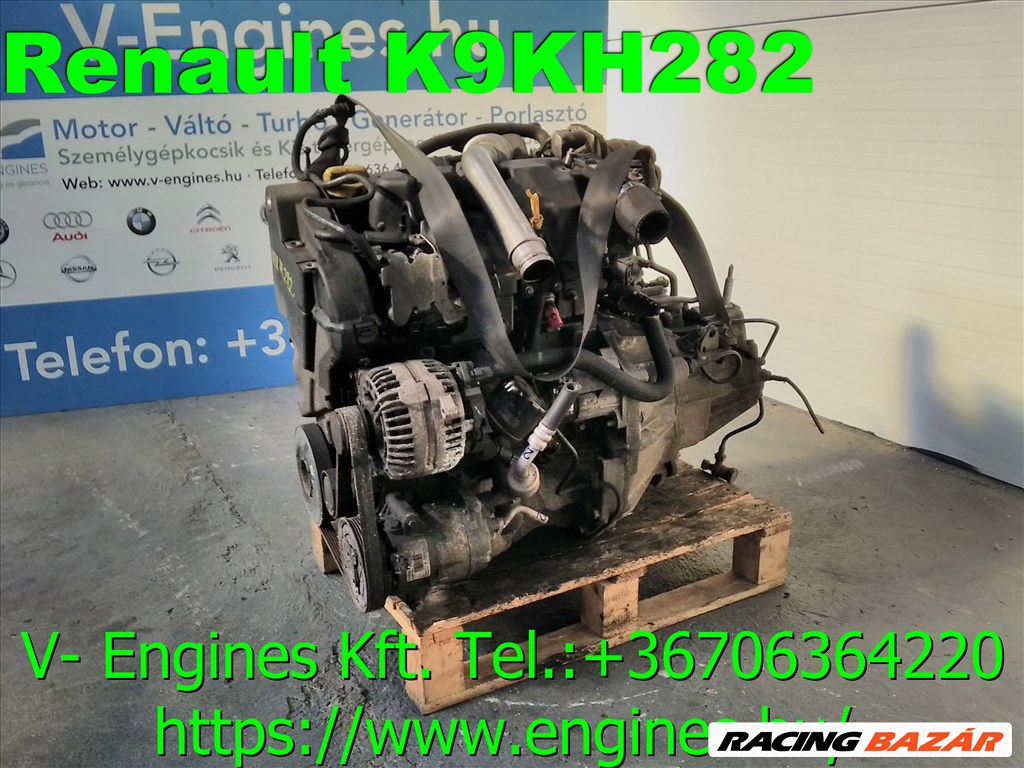 RENAULT K9KH282 bontott motor  3. kép