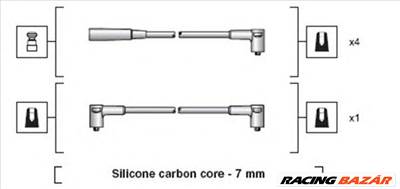 MAGNETI MARELLI 941318111233 - gyújtókábel szett LADA