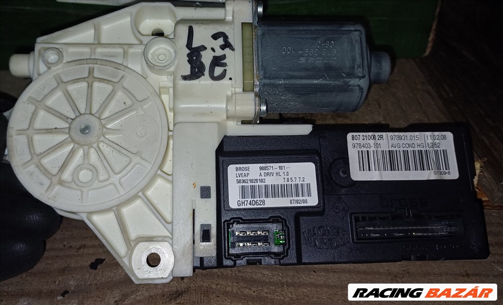 Renault Laguna III Bal első ablakemelő motor  807310002r 1. kép