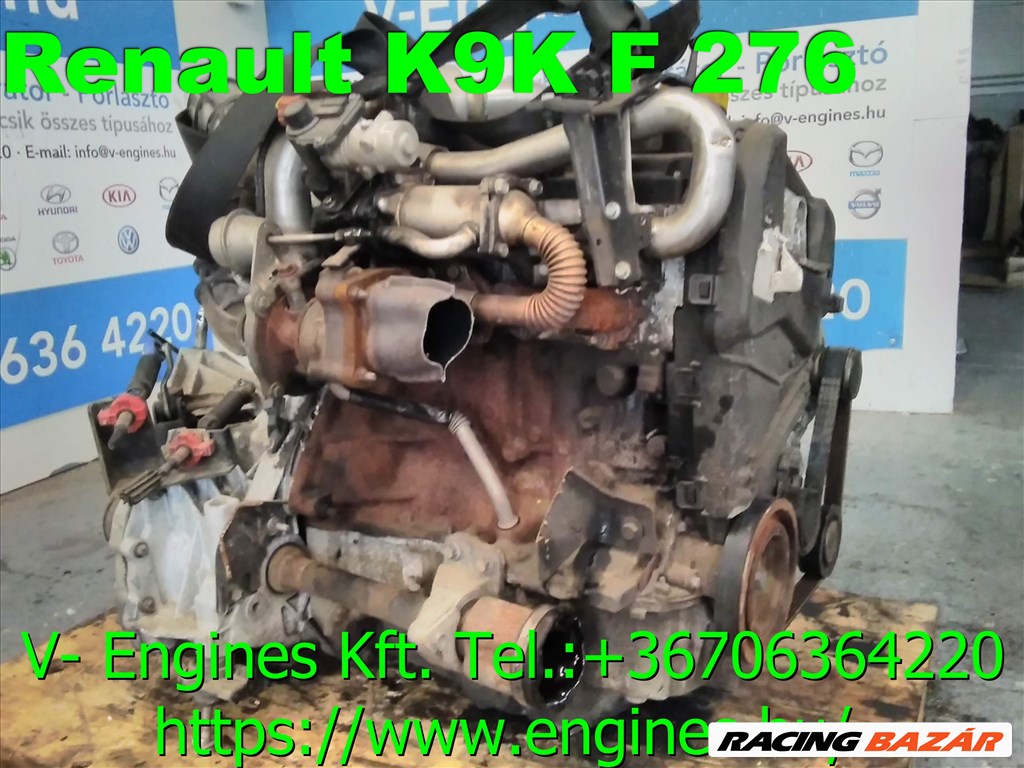 RENAULT/NISSAN  K9KF276 bontott motor 2. kép