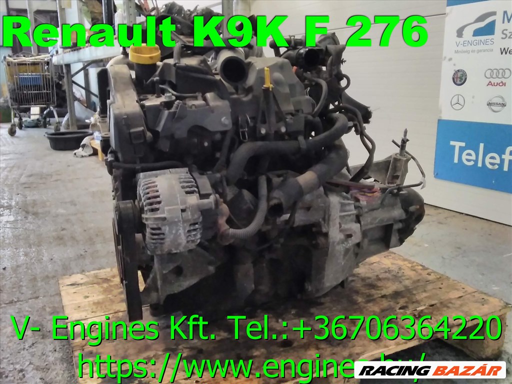 RENAULT/NISSAN  K9KF276 bontott motor 3. kép