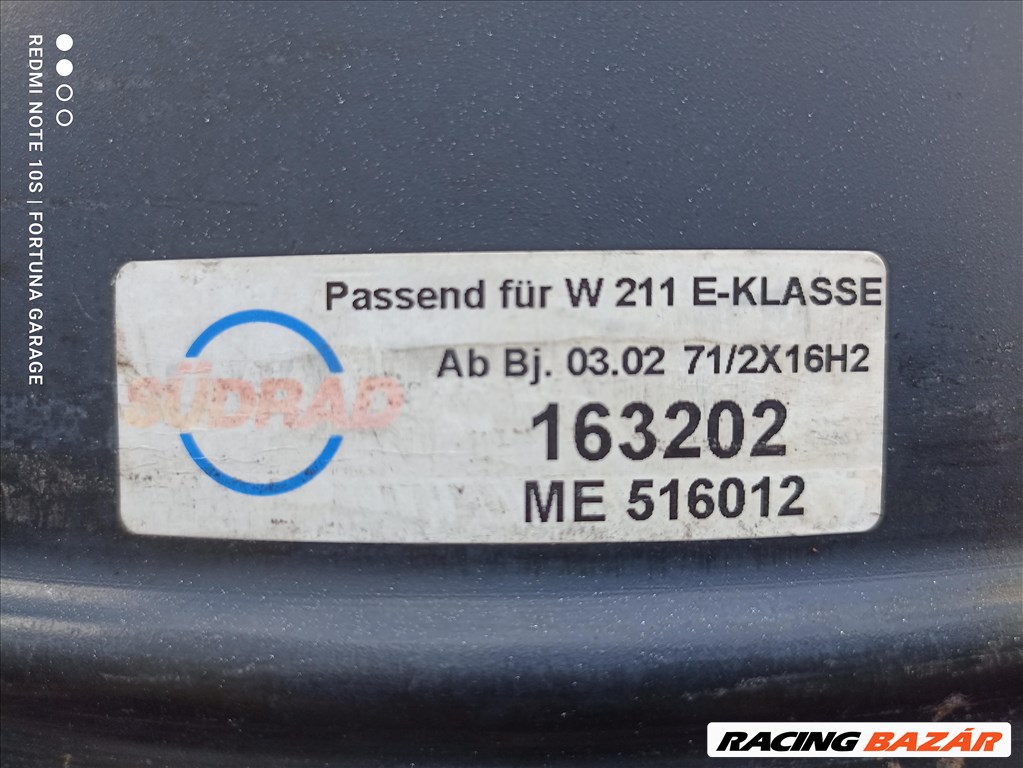  5x112 16" Mercedes-Benz használt lemezfelni garnitúra (R124) 8. kép