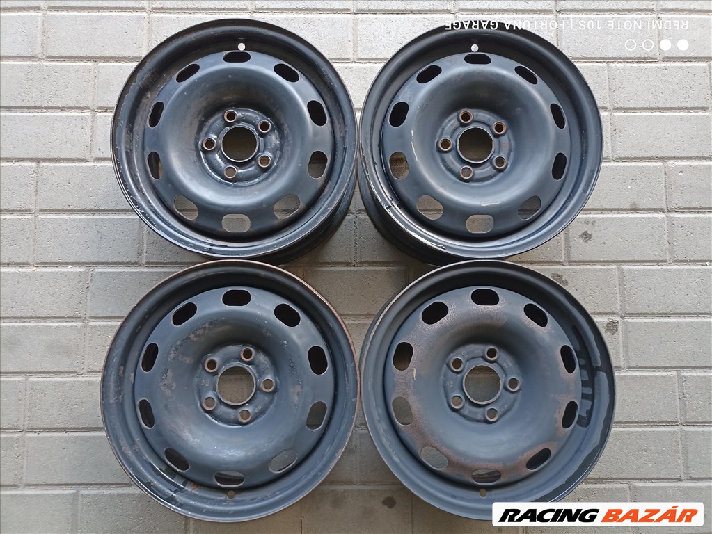 5x100 14" Volkswagen használt lemezfelni garnitúra (R155) 1. kép