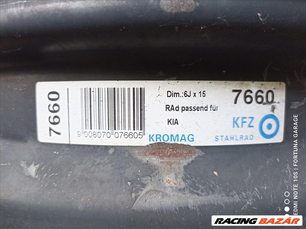 5x114.3 15" Kia / Hyundai használt lemezfelni garnitúra (171) 7. kép