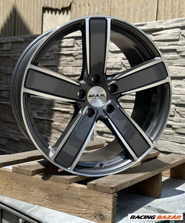 R20 5x112 (66,45) MAK TURISMO-FF GUNMETAL DIAMONDCUT 9J ET26 9x20 20" új felnik  1. kép
