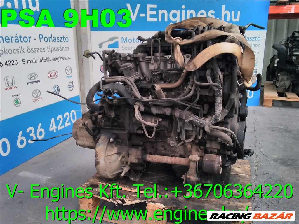 Peugeot/Citroen PSA 9H03 bontott motor,  3. kép