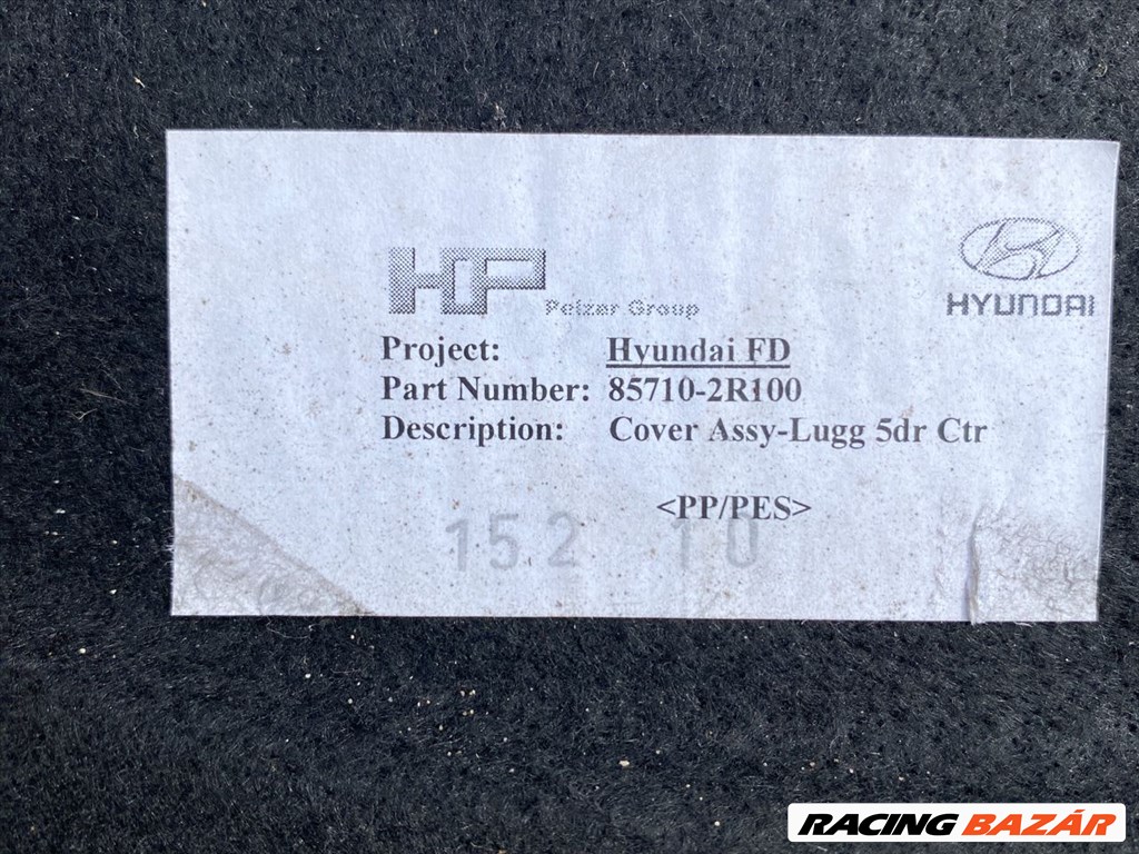 Hyundai i30 (FD) HYUNDAI I30 Csomagtér Tálca 857102r100 3. kép