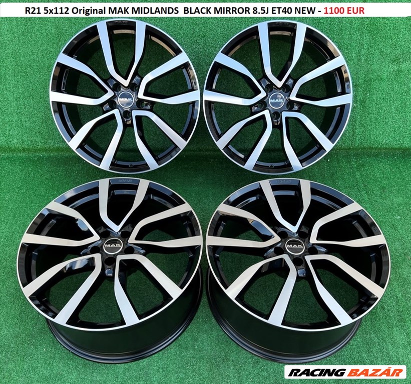 R21 5x112 Original MAK MIDLANDS  BLACK MIRROR 8.5J ET40 NEW  3. kép