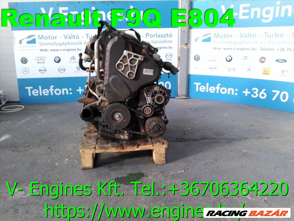  RENAULT F9Q E804 bontott motor 1. kép