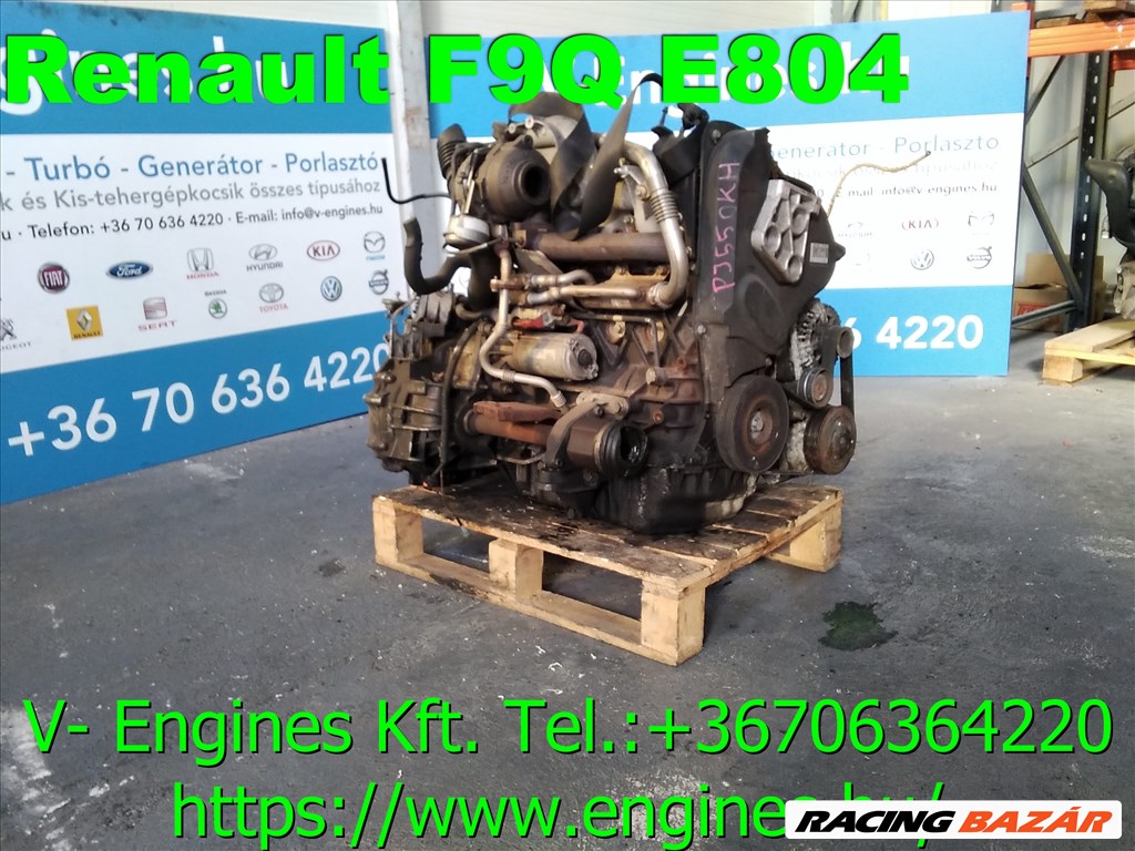  RENAULT F9Q E804 bontott motor 2. kép