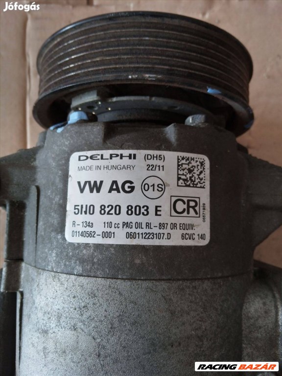 VW,Seat,Skoda klímakompresszor. 5n0820803e 2. kép