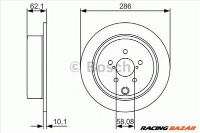 BOSCH 0 986 479 A10 - féktárcsa SUBARU TOYOTA