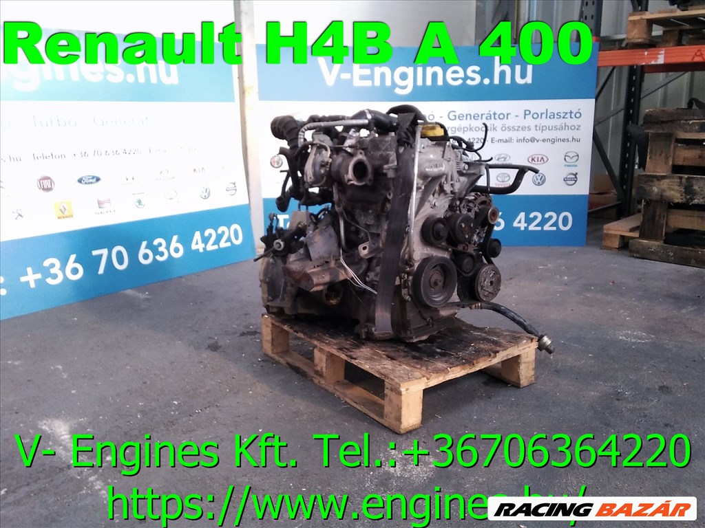 RENAULT/DACIA  H4BA400 bontott motor  2. kép