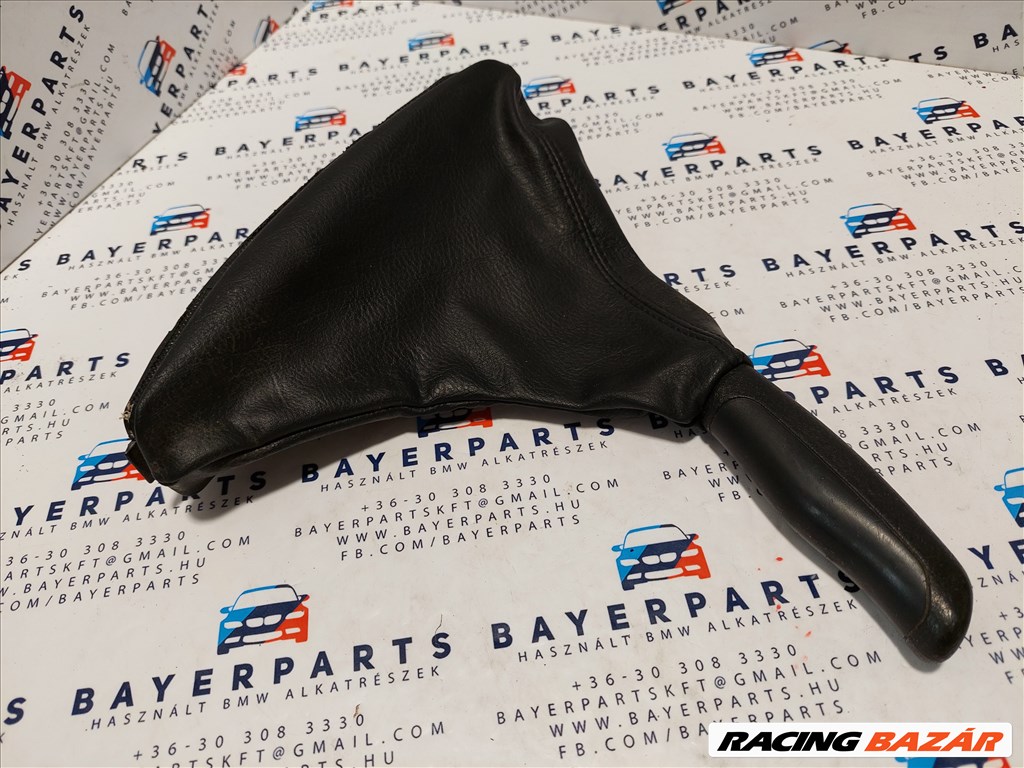 BMW E46 fekete bőr kézifék szoknya zsák markolat eladó (002520) 1. kép