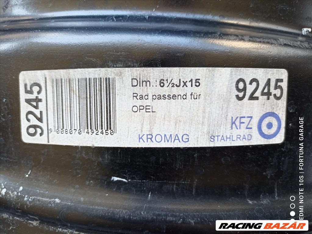 5x110 15" Opel használt lemezfelni garnitúra (R156) 8. kép