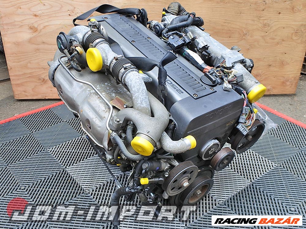 Toyota Supra JZA70 1JZ GTE Twin Turbo motor 1. kép