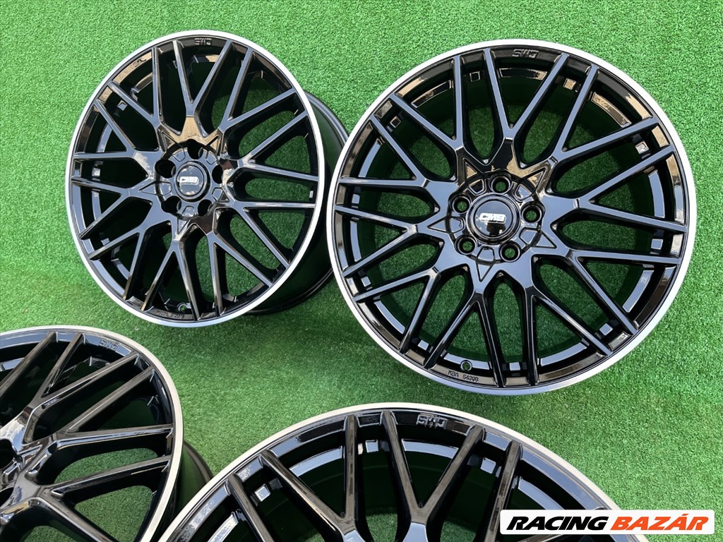 R19 5x112 (66,5) CMS C25 - 8.5J ET50 - Black Rim Diamond Gloss - NEW  3. kép