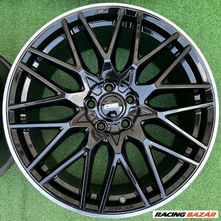 R19 5x112 (66,5) CMS C25 - 8.5J ET50 - Black Rim Diamond Gloss - NEW  5. kép