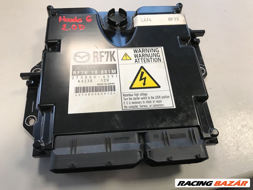 Mazda 6 (1st gen) 2.0DI ECU  rf7k1881m 2758006591 1. kép