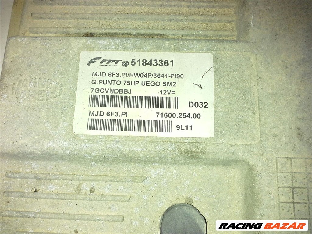 Fiat Grande Grande Punto 1.3 Multijet 16V ECU  51843361 1. kép
