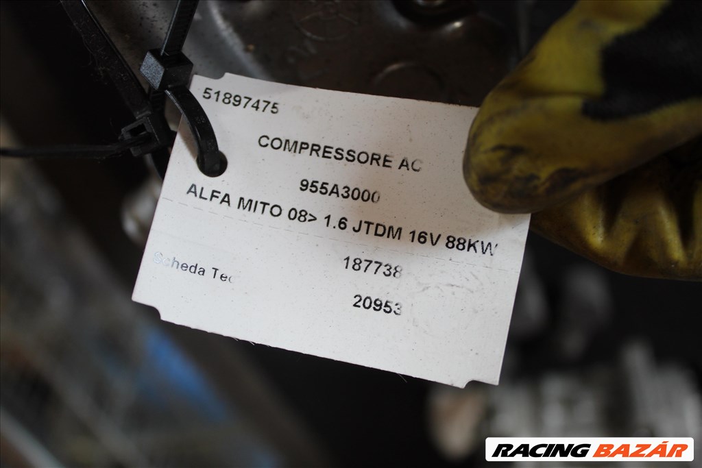 Alfa Romeo Mito klímakompresszor  51897475 2. kép