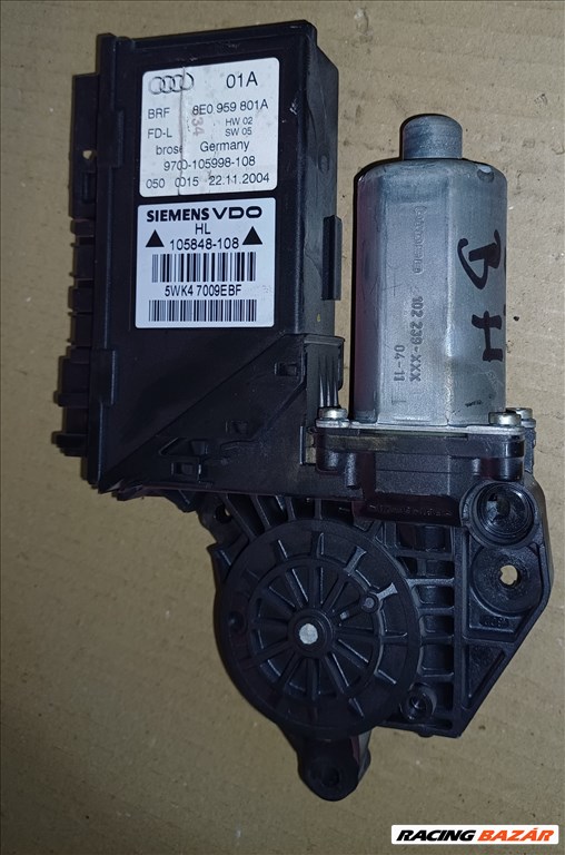 Audi A4 (B6/B7) B6/B7 Bal hátsó ablakemelő motor  8e0959801a 1. kép