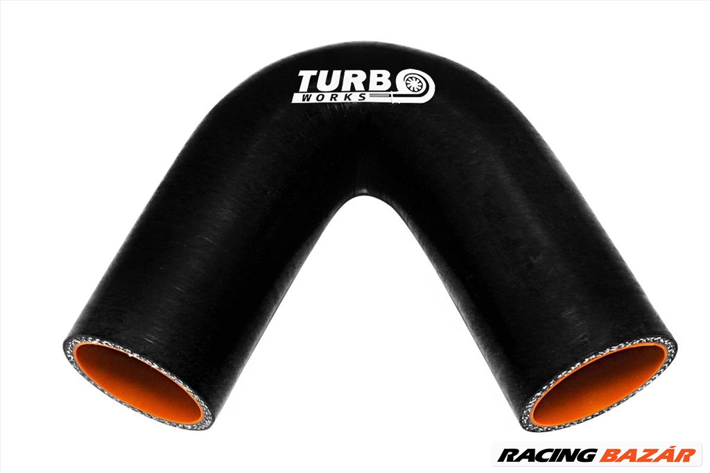 Szilikon 135 fok TurboWorks Pro fekete 60mm könyök 135 fok TurboWorks Pro fekete 60mm 1. kép